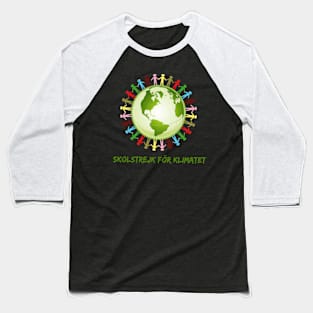 Skolstrejk för klimatet Baseball T-Shirt